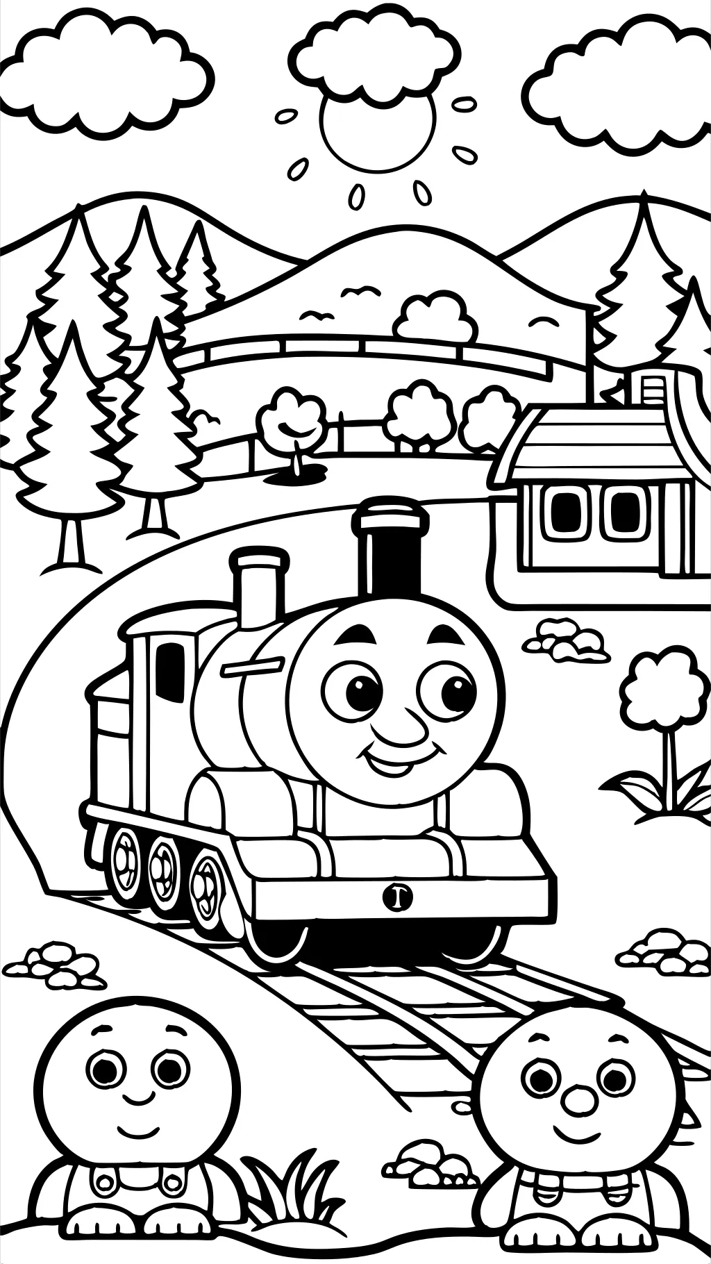 thomas train coloring pages